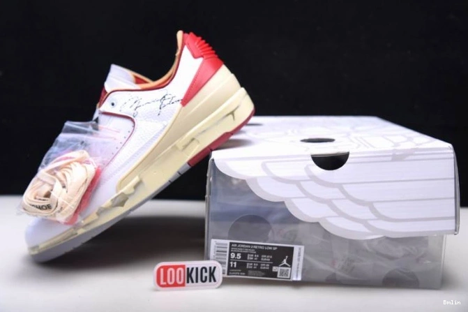 Boostmaster lin Retro Off-White SP Low White Jordan 2 Red DJ4375-106 0707